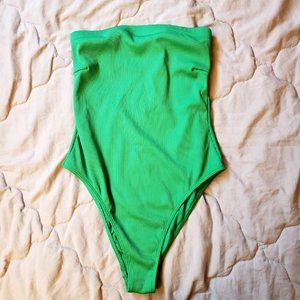 Forever 21 Green One-Piece Swimwear